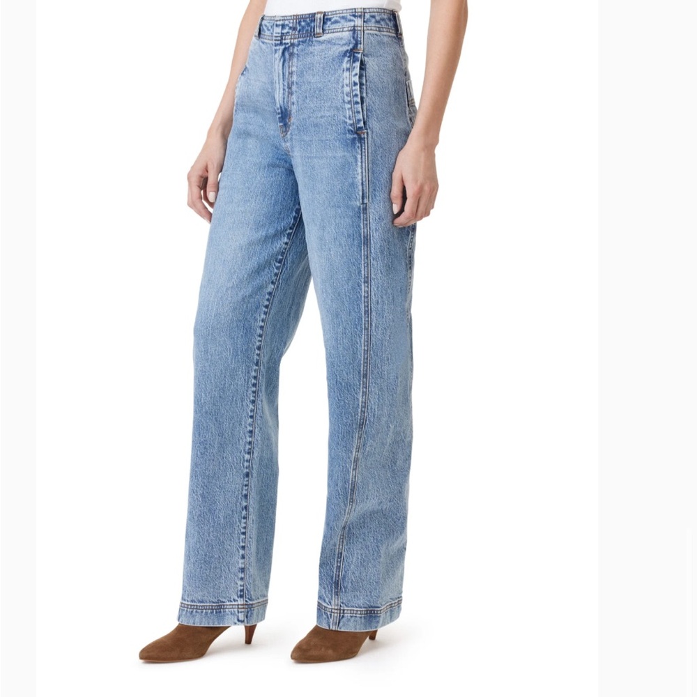 Habitual High Rise Side Panel Ankle Barrel Leg Jeans Size 6/28 Blue